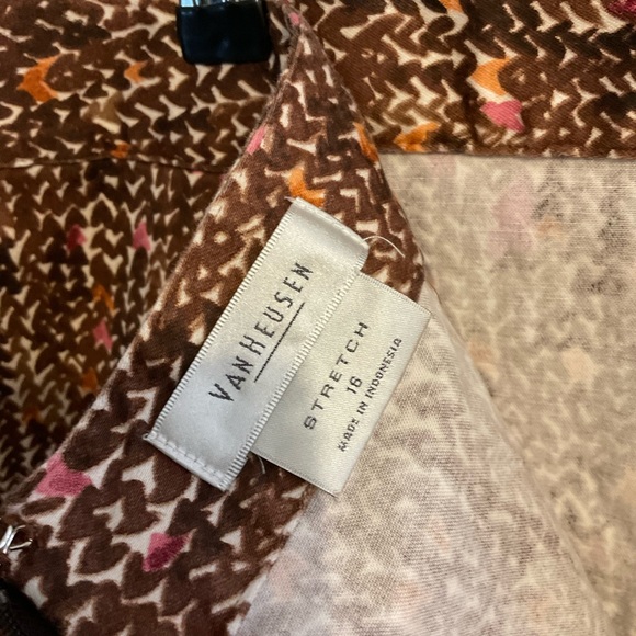 Van Heusen Skirt Lightweight Lovely Pattern Sz 16 - Picture 5 of 6